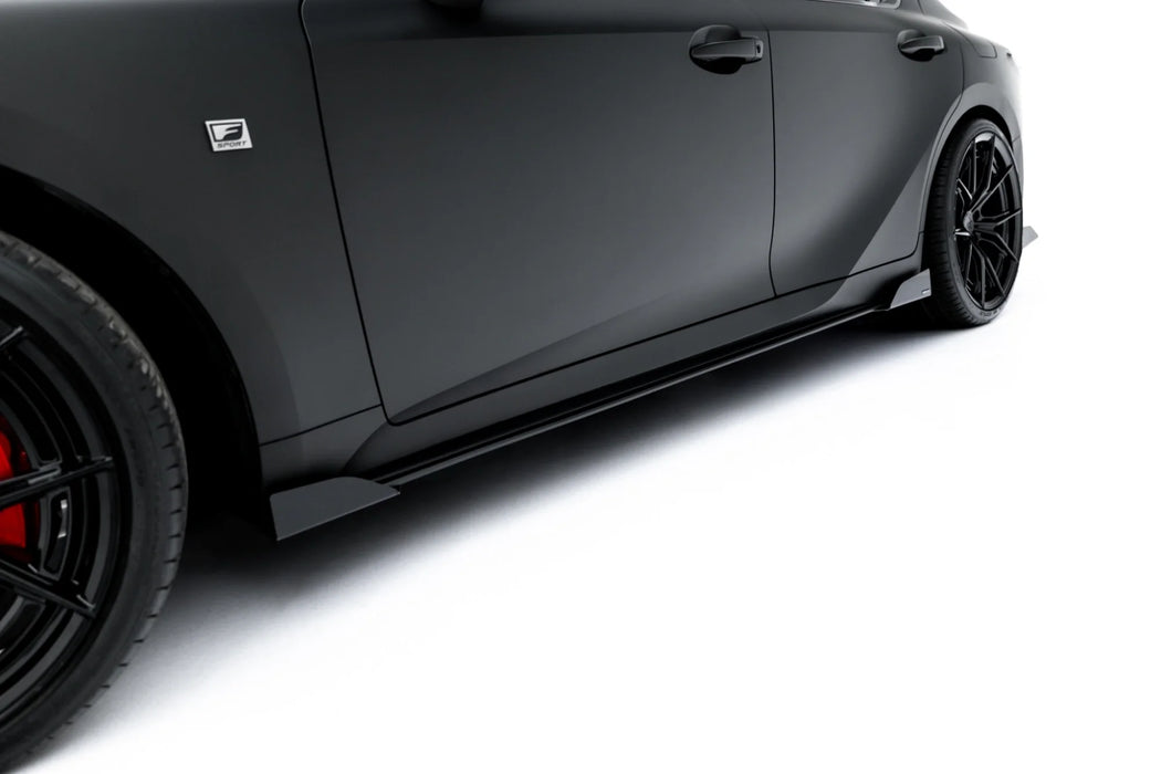 Street Pro Side Skirts Diffusers + Flaps Lexus IS 500 Mk3 Facelift 2 (XE30)