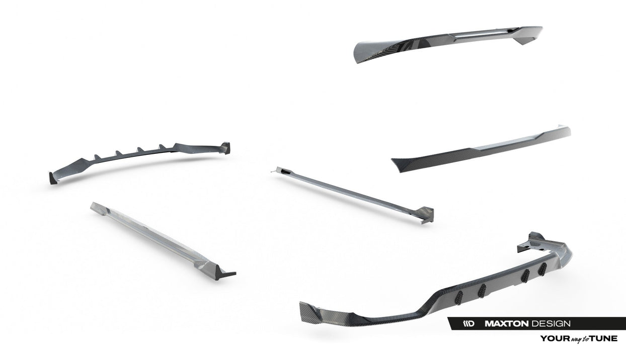Set of Prepreg Carbon Fiber Splitters BMW X5 M-Pack G05