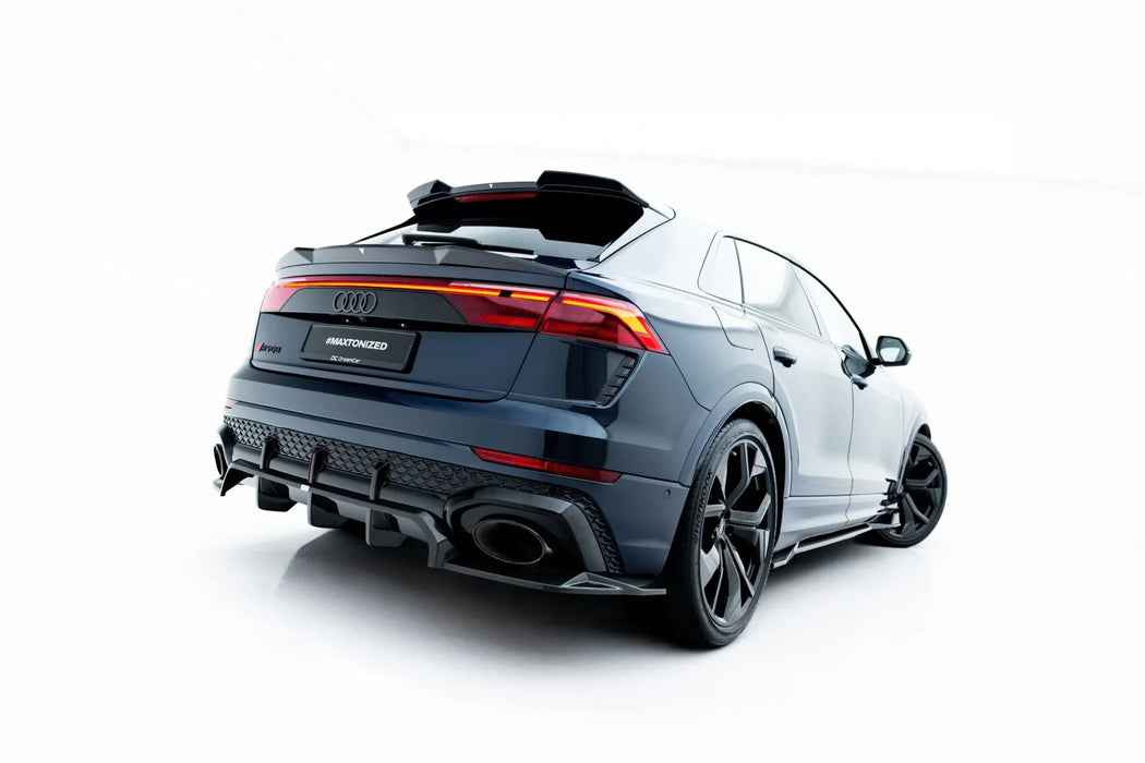 Prepreg Carbon Fiber Rear Splitter (with vertical bars) Audi RSQ8 Mk1 Facelift