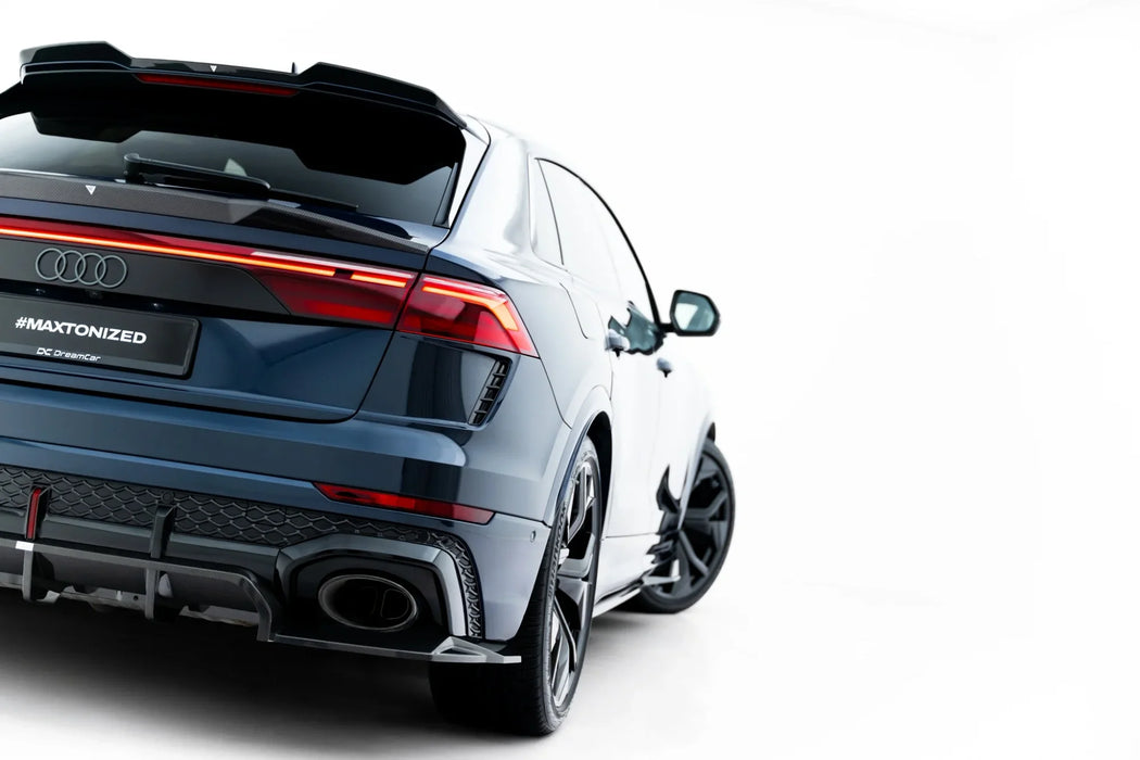Prepreg Carbon Fiber Rear Splitter (with vertical bars) Audi RSQ8 Mk1 Facelift