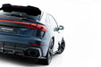 Prepreg Carbon Fiber Rear Splitter (with vertical bars) Audi RSQ8 Mk1 Facelift