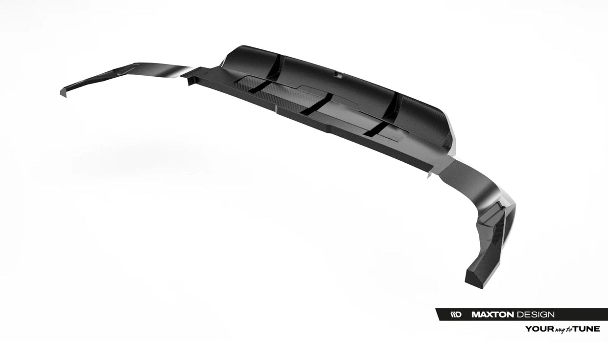 Prepreg Carbon Fiber Rear Splitter (with vertical bars) Audi RSQ8 Mk1 Facelift