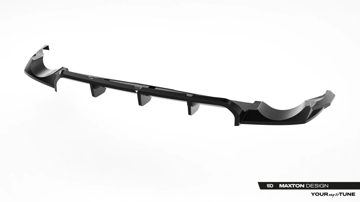 Prepreg Carbon Fiber Rear Splitter (with vertical bars) Audi RSQ8 Mk1 Facelift