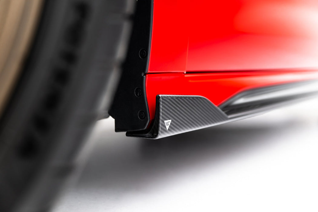 Set of Prepreg Carbon Fiber Side Skirts Audi RS3 Sedan 8Y Facelift
