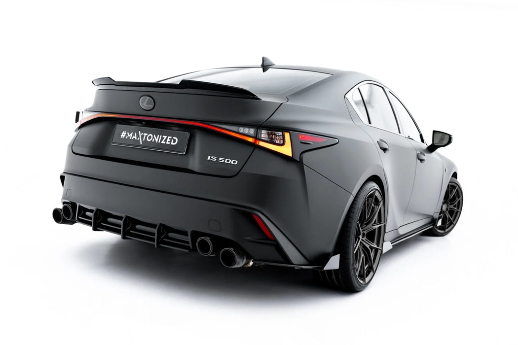 Street Pro Rear Side Splitters + Flaps Lexus IS 500 Mk3 Facelift 2 (XE30)