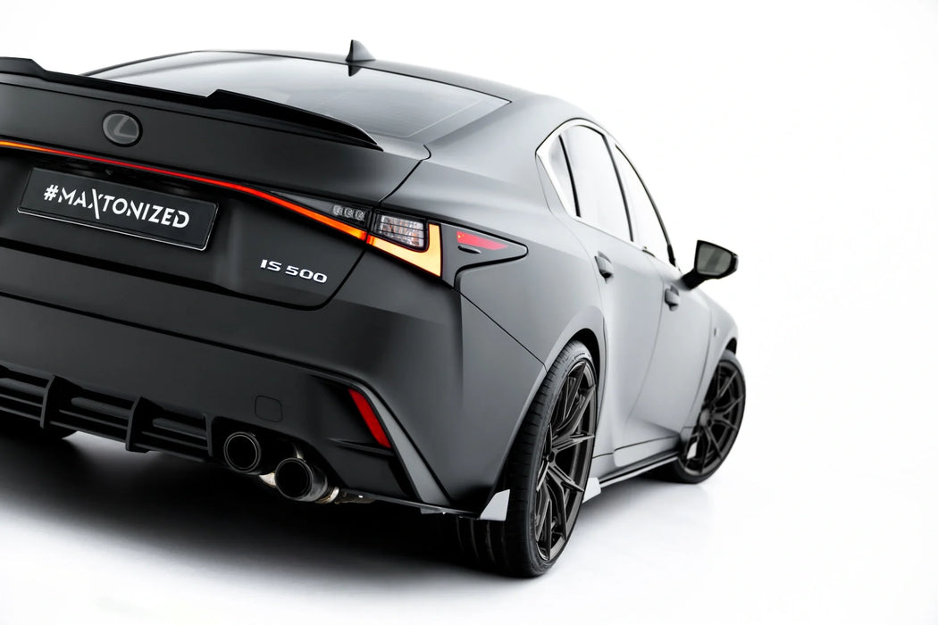 Street Pro Rear Side Splitters + Flaps Lexus IS 500 Mk3 Facelift 2 (XE30)