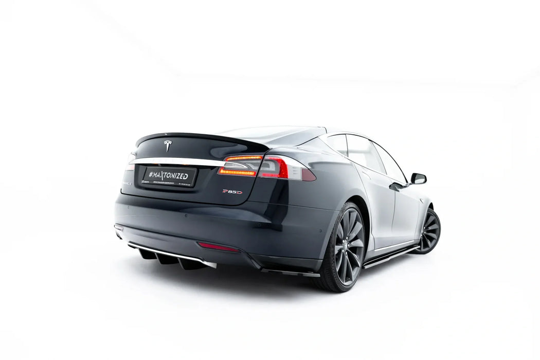 Rear Side Splitters V.2 Tesla Model S Mk1