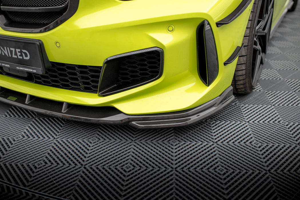 Maxton Design Carbon Fiber Front Splitter Prepreg BMW 1 M-Pack / M135i / 128ti F40