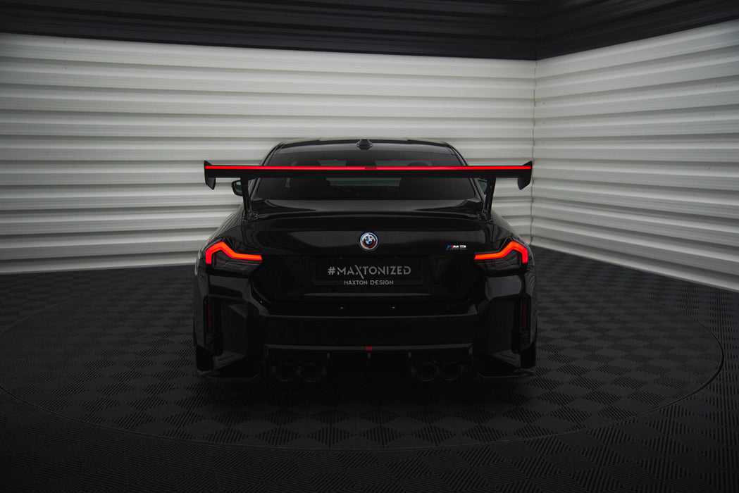 Maxton Design Carbon Fiber Spoiler With External Brackets Uprights +LED light BMW M2 G87 / M240i / 2 M-Pack / 2 Standard G42