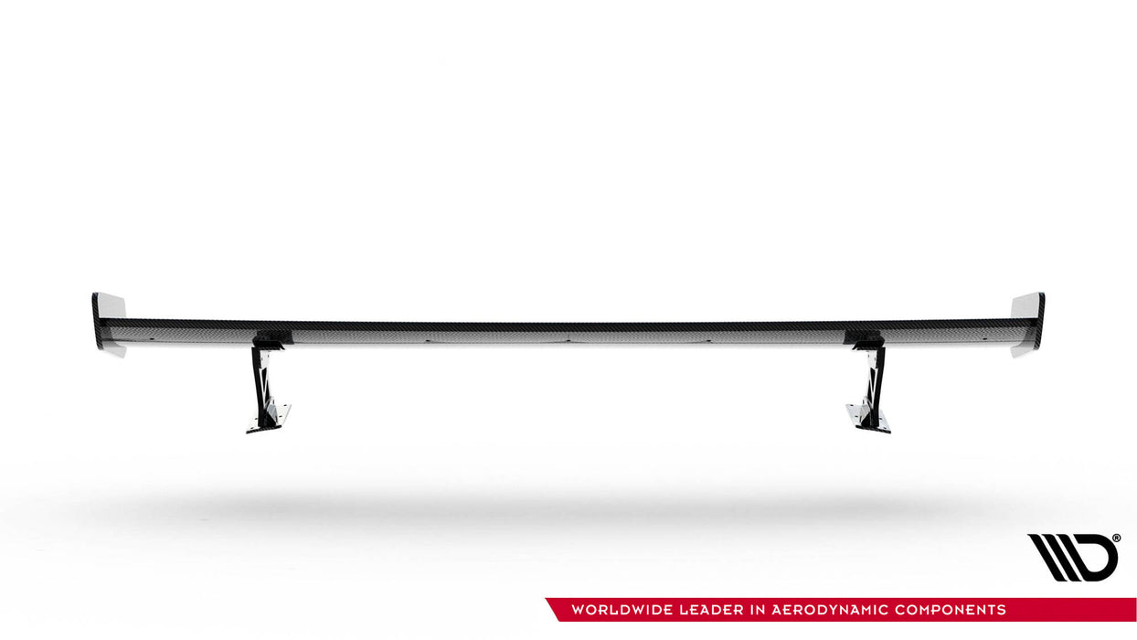 Maxton Design Carbon Spoiler With External Brackets Uprights Audi A3 / A3 S-Line / S3 / RS3 Sedan 8V / 8V Facelift