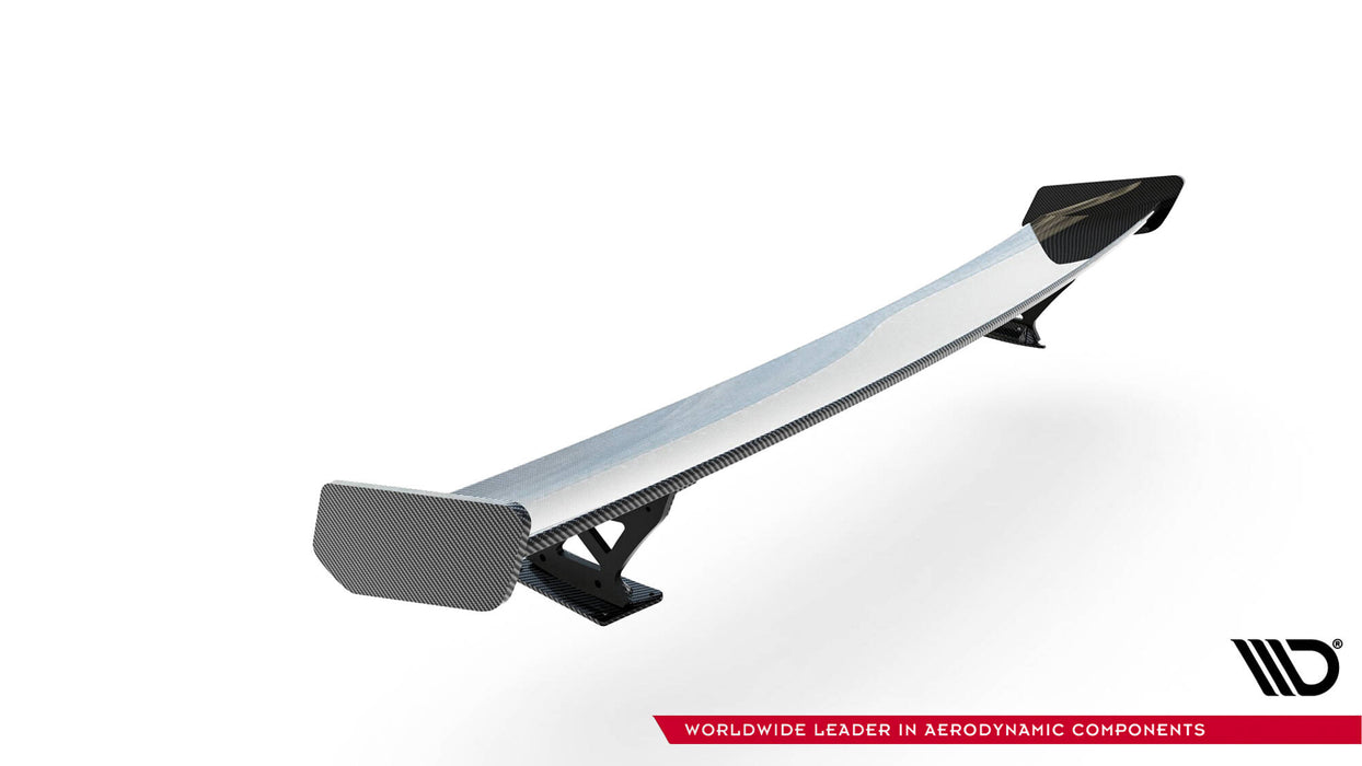 Maxton Design Carbon Spoiler With External Brackets Uprights Audi A3 / A3 S-Line / S3 / RS3 Sedan 8V / 8V Facelift