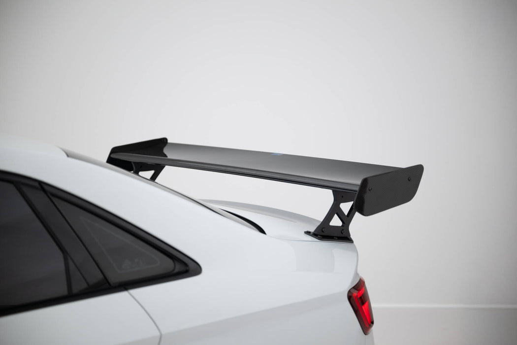 Maxton Design Carbon Spoiler With External Brackets Uprights Audi A3 / A3 S-Line / S3 / RS3 Sedan 8V / 8V Facelift
