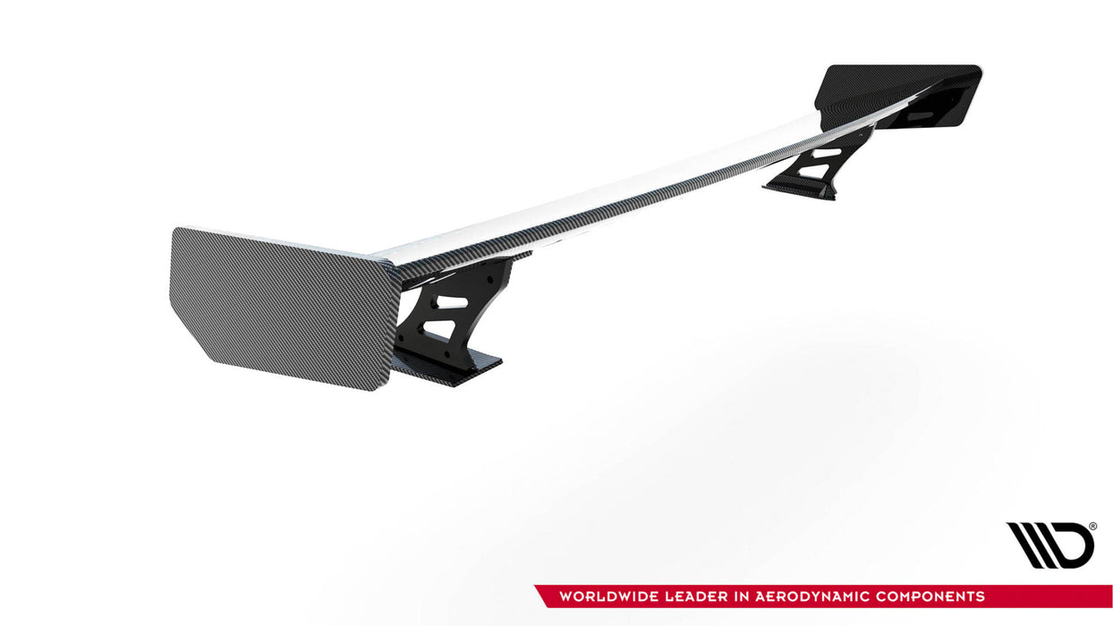 Maxton Design Carbon Spoiler With External Brackets Uprights Audi A5 Coupe 8T