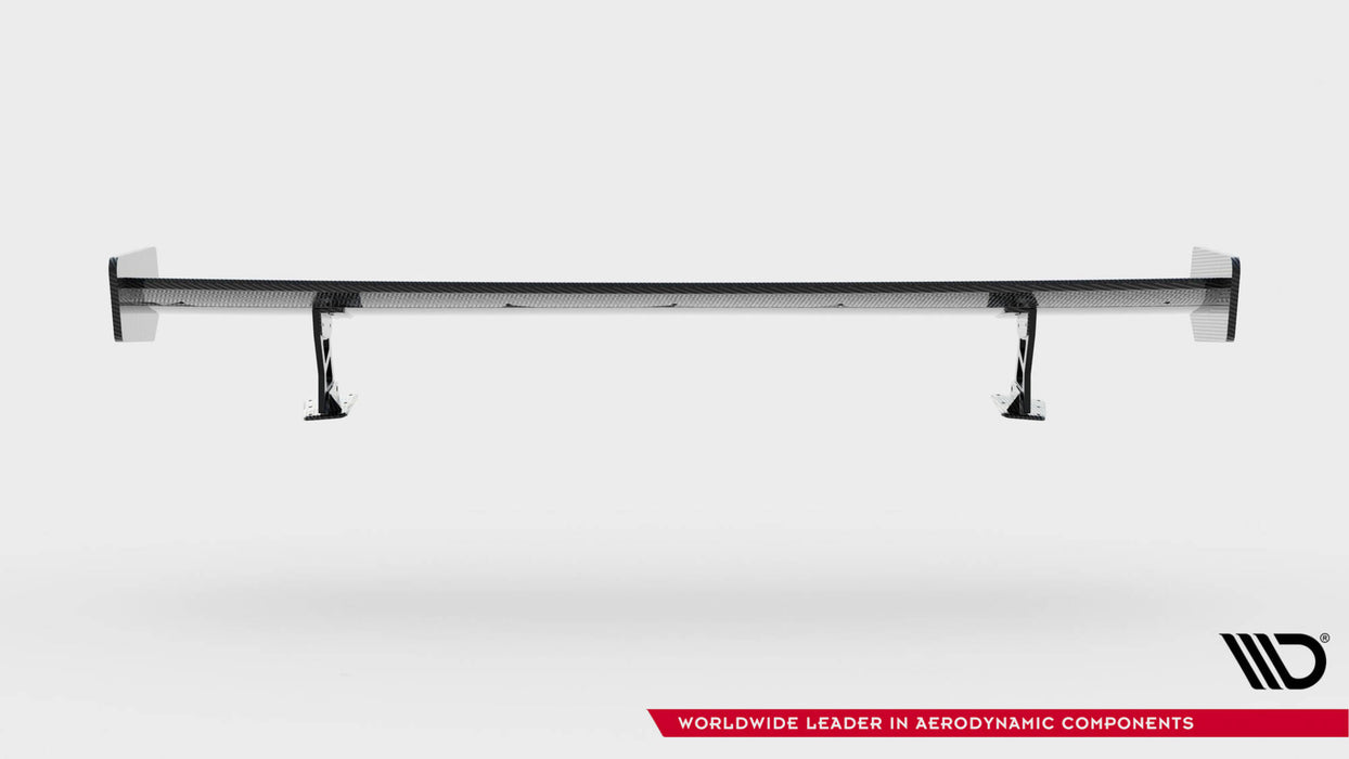 Maxton Design Carbon Spoiler With External Brackets Uprights BMW 3 Coupe E46