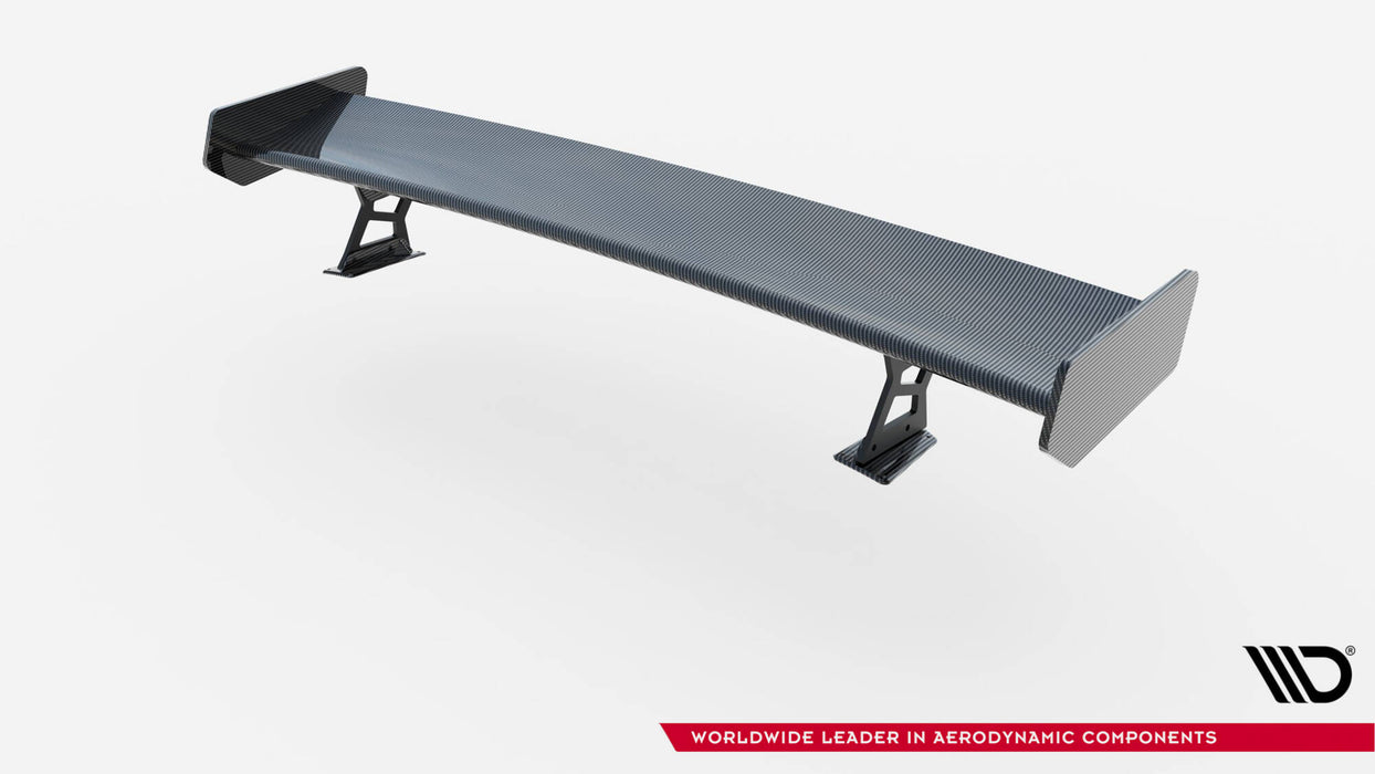 Maxton Design Carbon Spoiler With External Brackets Uprights BMW 3 Coupe E46