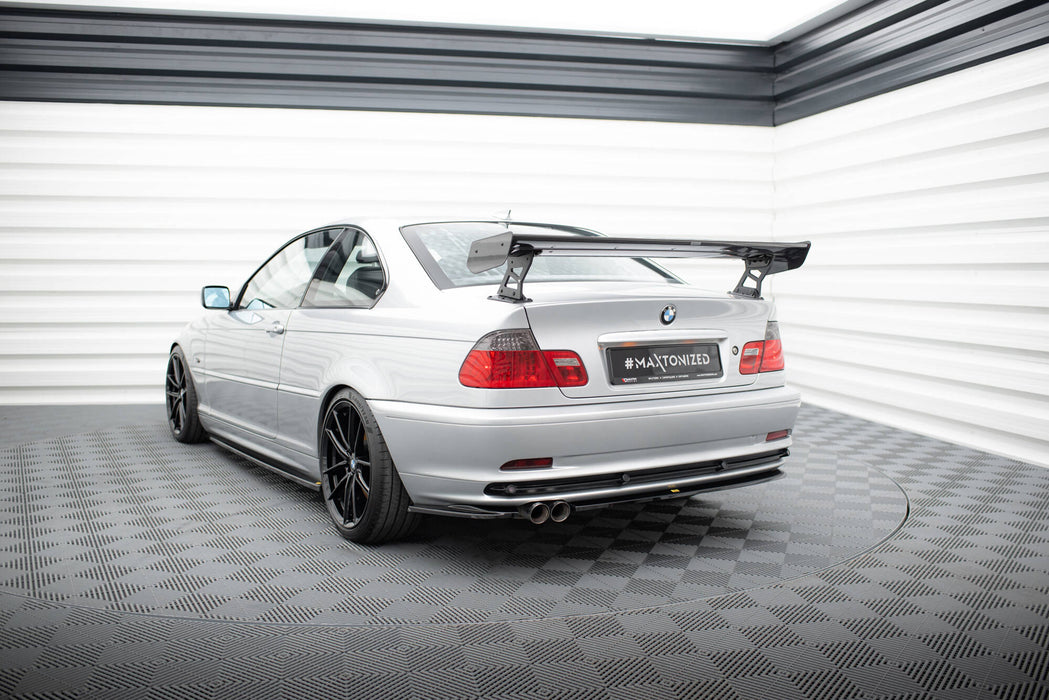 Maxton Design Carbon Spoiler With External Brackets Uprights BMW 3 Coupe E46