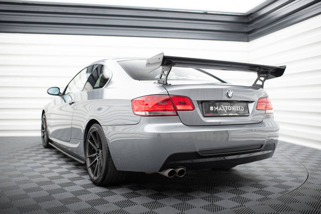 Maxton Design Carbon Spoiler With External Brackets Uprights BMW 3 / M3 Coupe E92