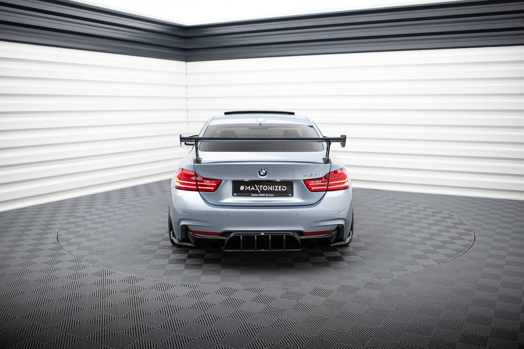 Maxton Design Carbon Spoiler With External Brackets Uprights BMW 4 F32 / 4 F32 M-Pack Coupe