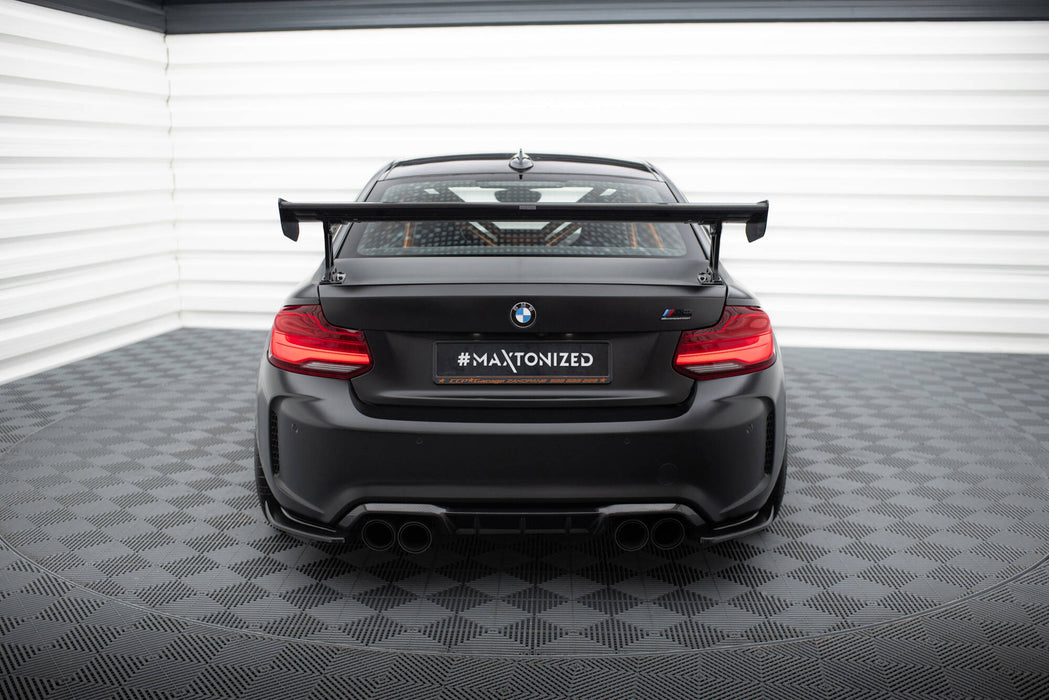 Maxton Design Carbon Spoiler With External Brackets Uprights BMW M2 F87 / 2 / 2 M-Pack F22
