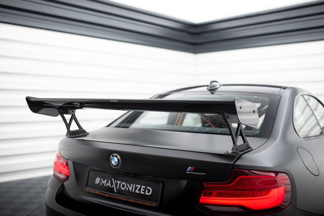 Maxton Design Carbon Spoiler With External Brackets Uprights BMW M2 F87 / 2 / 2 M-Pack F22