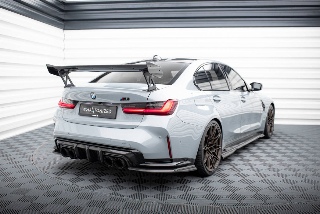Maxton Design Carbon Spoiler With External Brackets Uprights BMW M3 G80 / M340i G20 / 3 M-Pack G20 / 3 Standard G20
