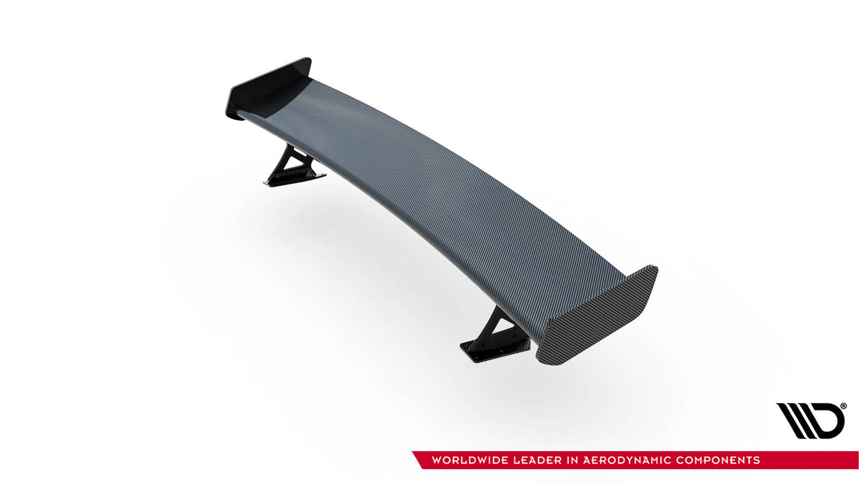Maxton Design Carbon Spoiler With External Brackets Uprights + LED Audi A3 / A3 S-Line / S3 / RS3 Sedan 8V / 8V Facelift