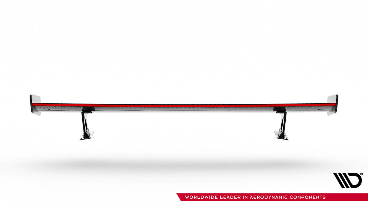 Maxton Design Carbon Spoiler With External Brackets Uprights + LED Audi A3 / A3 S-Line / S3 / RS3 Sedan 8V / 8V Facelift