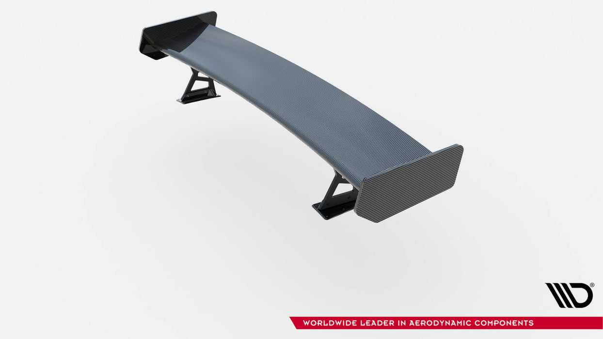 Maxton Design Carbon Spoiler With External Brackets Uprights + LED BMW 3 Coupe E46