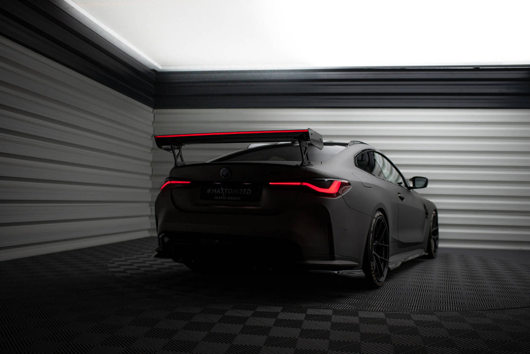 Maxton Design Carbon Spoiler With External Brackets Uprights + LED BMW M4 G82 / G82 Facelift / M440i / 4 M-Pack G22 / G22 Facelift