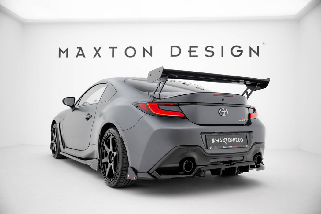 Maxton Design Carbon Spoiler With External Brackets Uprights Toyota GR86 / Subaru BRZ Mk2