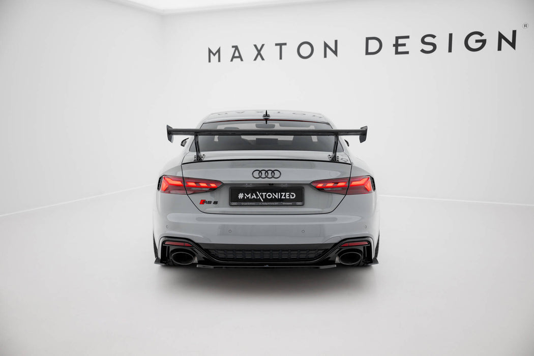 Maxton Design Carbon Spoiler With External Brackets Uprights V.1 Audi A5 / A5 S-Line / S5 / RS5 Coupe F5 / F5 Facelift