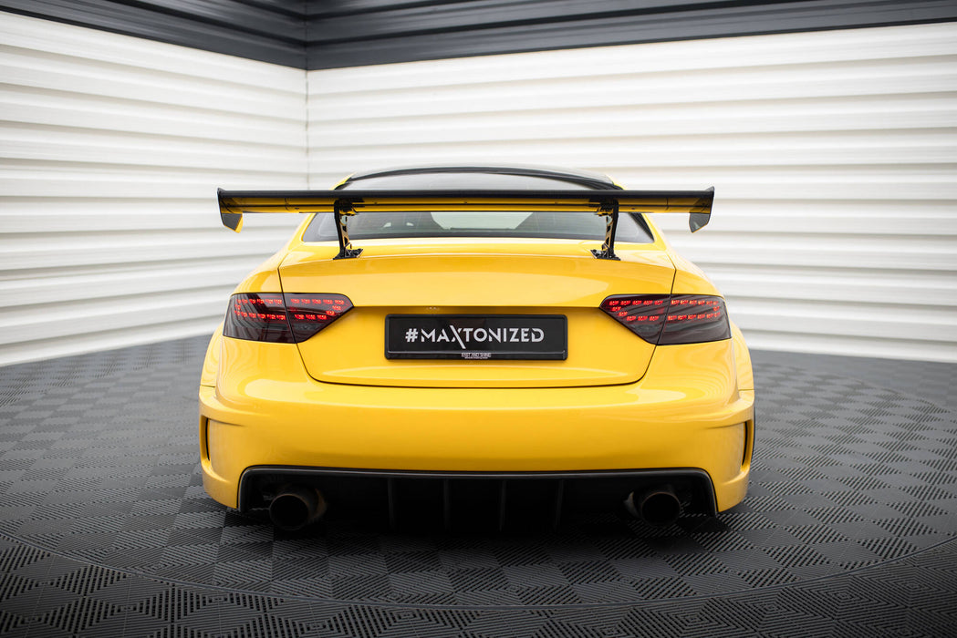 Maxton Design Carbon Spoiler With Internal Brackets Uprights Audi A5 Coupe 8T