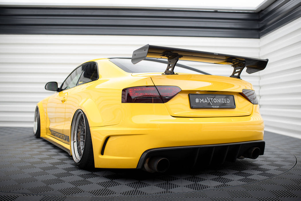 Maxton Design Carbon Spoiler With Internal Brackets Uprights Audi A5 Coupe 8T