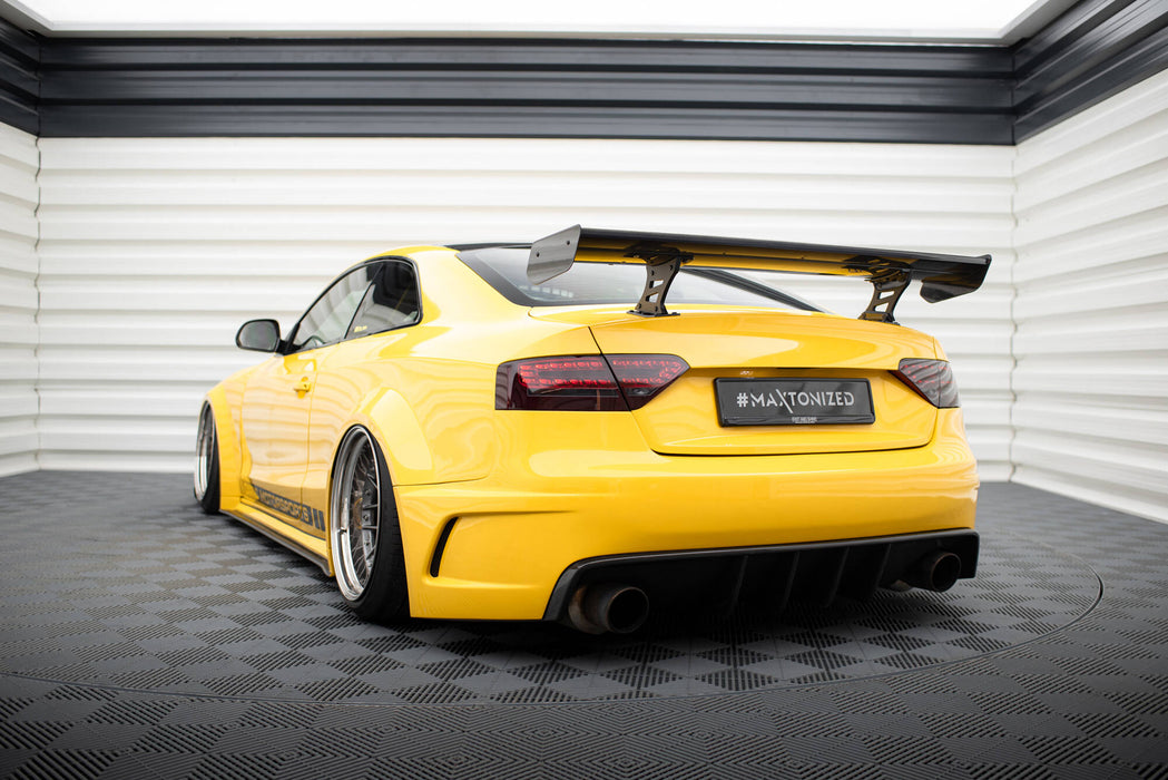 Maxton Design Carbon Spoiler With Internal Brackets Uprights Audi A5 Coupe 8T