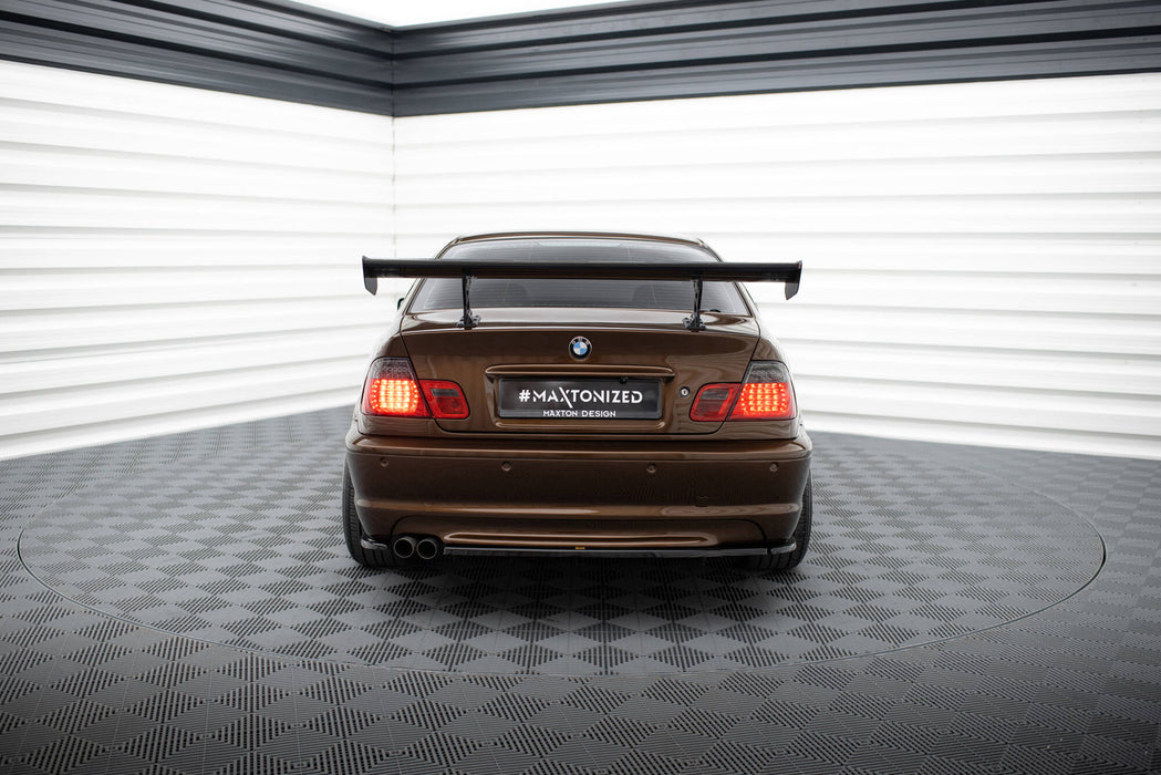 Maxton Design Carbon Spoiler With Internal Brackets Uprights BMW 3 Coupe E46