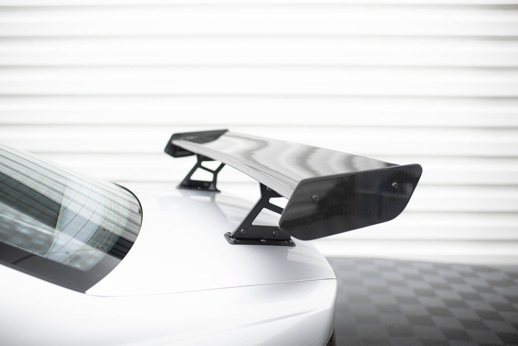 Maxton Design Carbon Spoiler With Internal Brackets Uprights BMW 3 Coupe E46