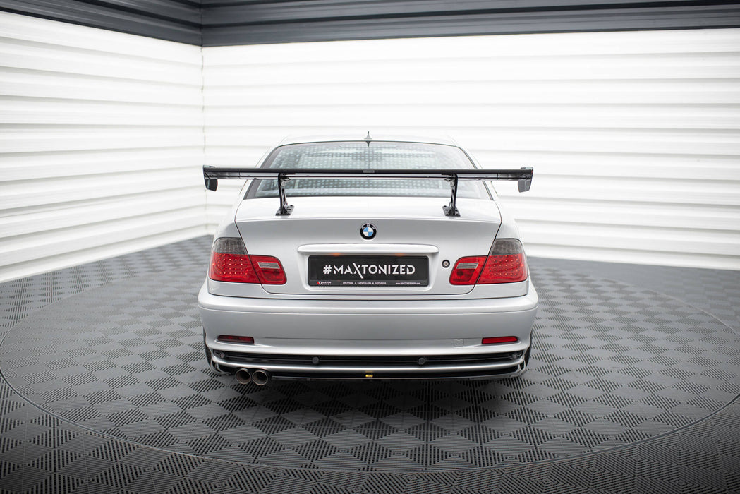 Maxton Design Carbon Spoiler With Internal Brackets Uprights BMW 3 Coupe E46