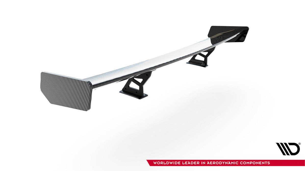 Maxton Design Carbon Spoiler With Internal Brackets Uprights BMW 3 Coupe E46