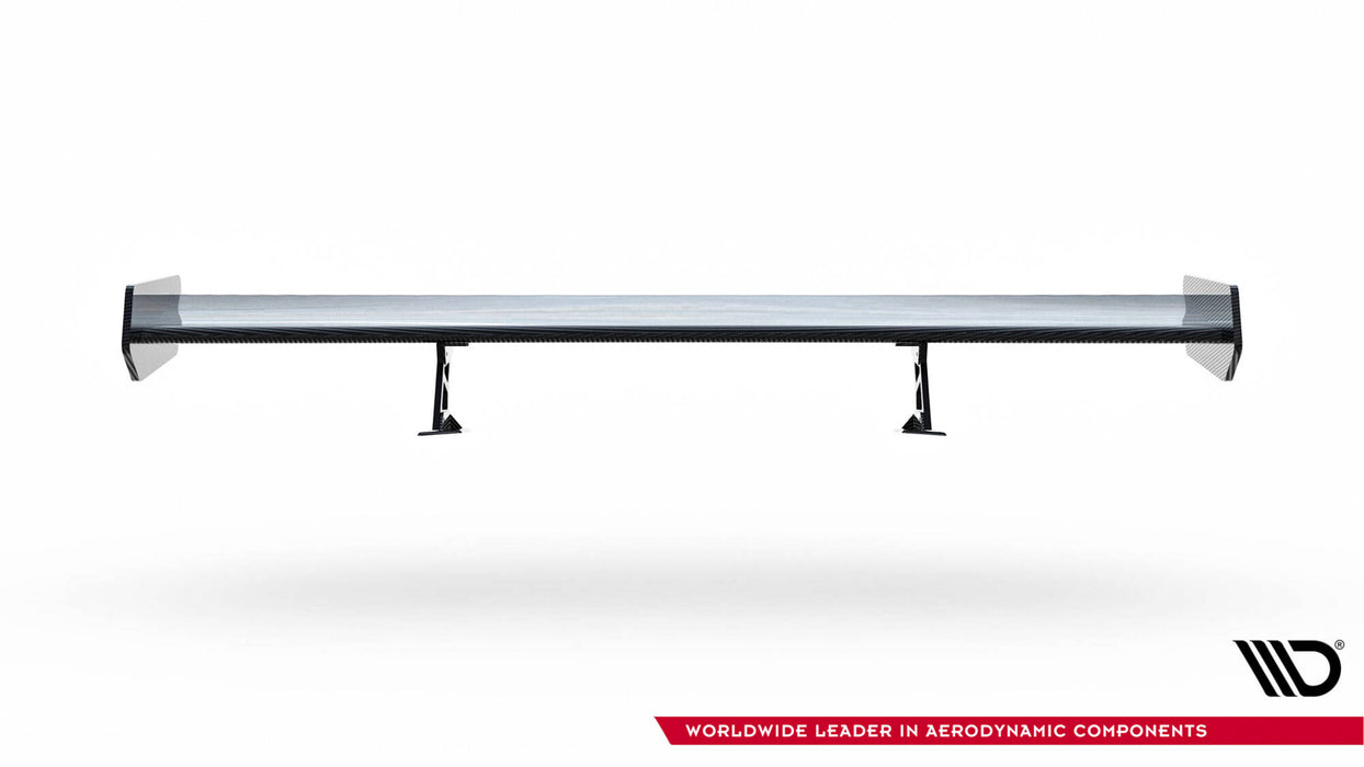 Maxton Design Carbon Spoiler With Internal Brackets Uprights BMW 3 Coupe E46
