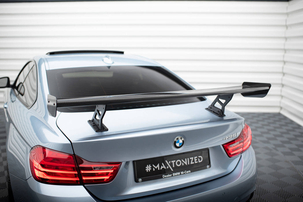 Maxton Design Carbon Spoiler With Internal Brackets Uprights BMW 4 F32 / 4 F32 M-Pack Coupe