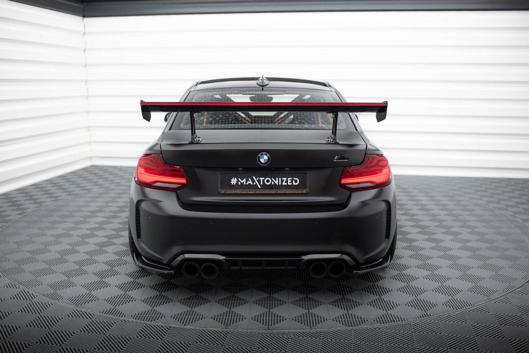 Maxton Design Carbon Spoiler With Internal Brackets Uprights BMW M2 F87 / 2 / 2 M-Pack F22