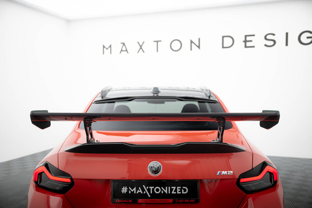 Maxton Design Carbon Spoiler With Internal Brackets Uprights BMW M2 G87