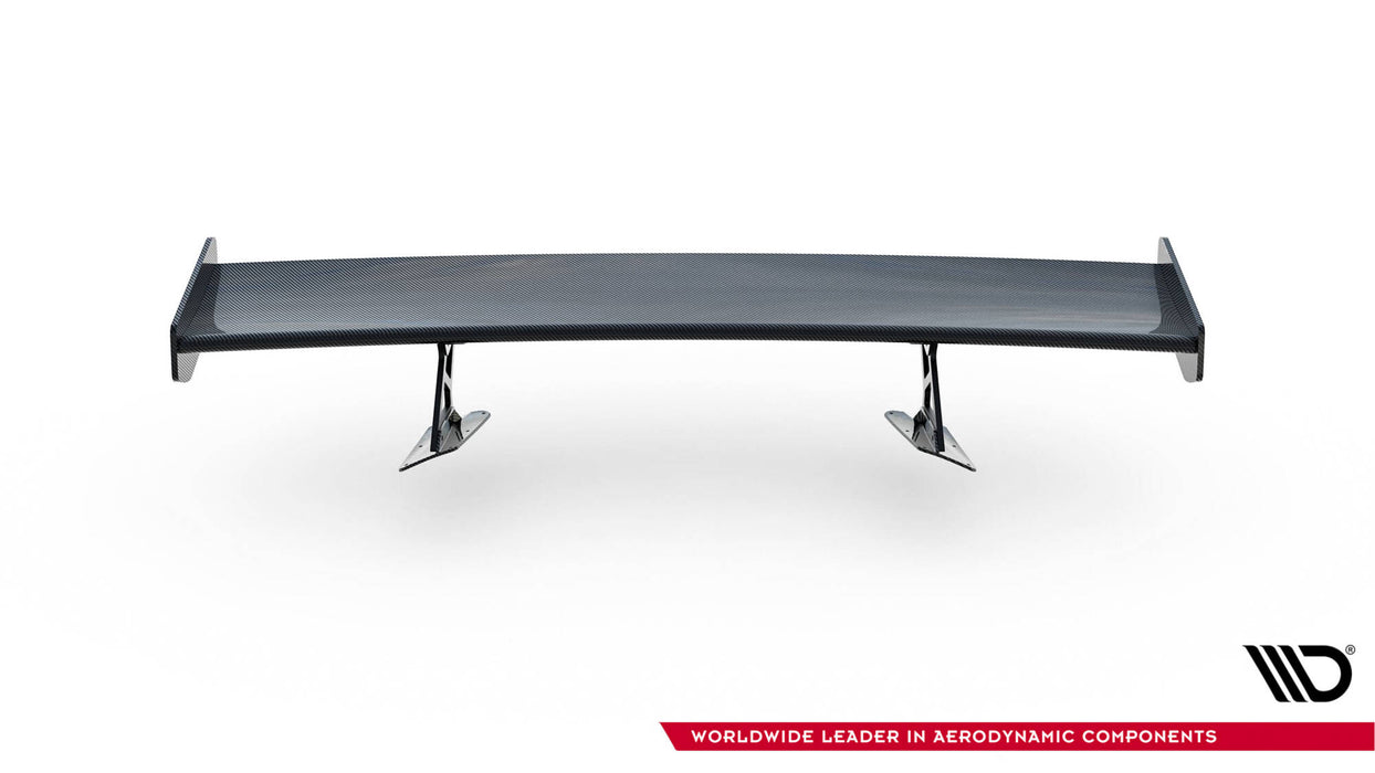 Maxton Design Carbon Spoiler With Internal Brackets Uprights Chevrolet Corvette Stingray / Grand Sport C7