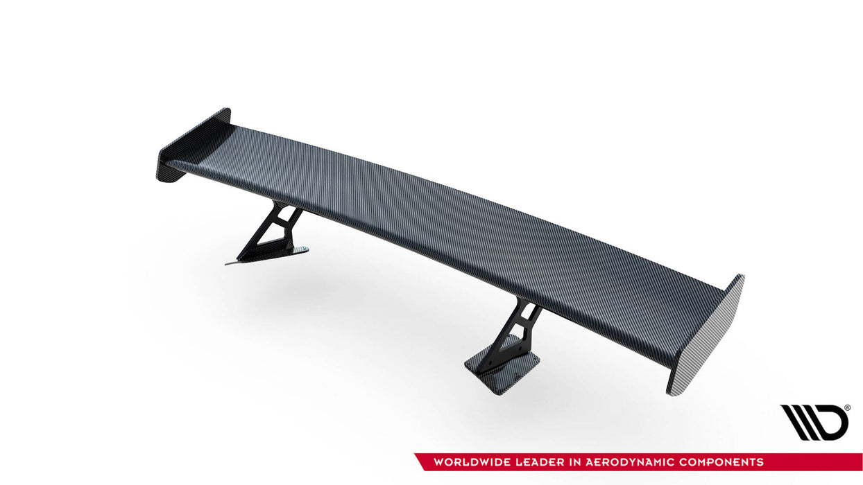 Maxton Design Carbon Spoiler With Internal Brackets Uprights Chevrolet Corvette Stingray / Grand Sport C7