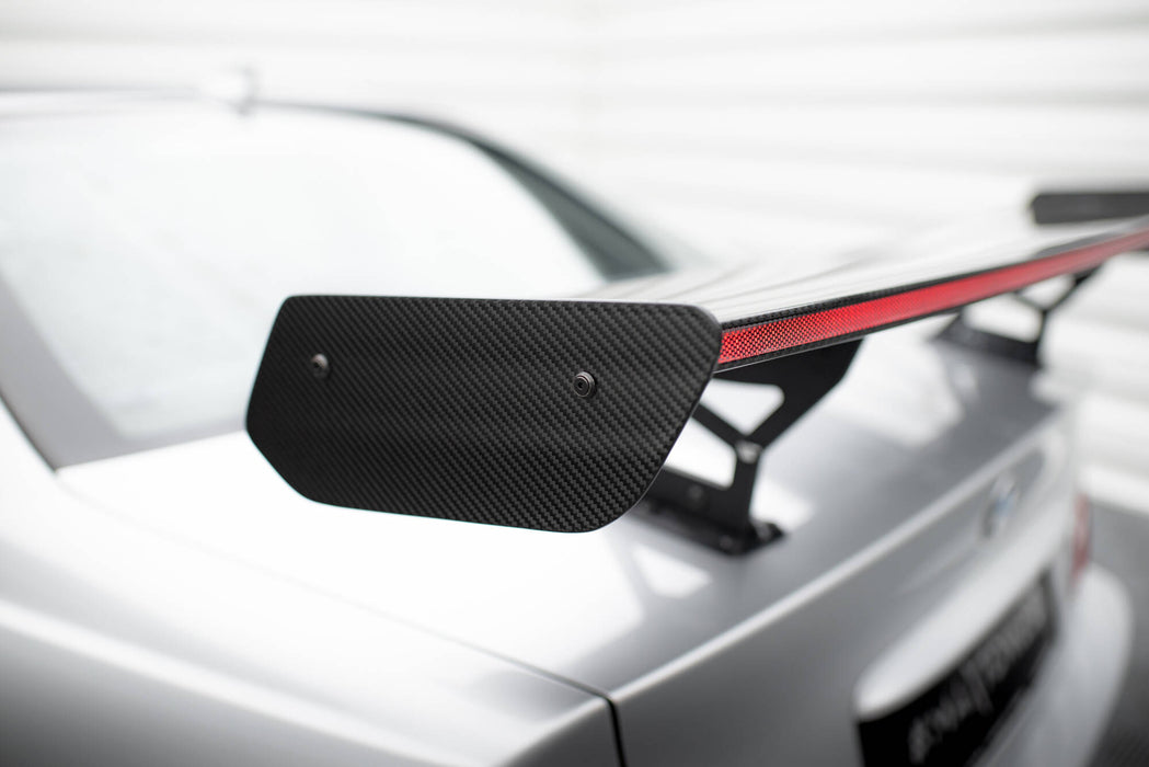 Maxton Design Carbon Spoiler With Internal Brackets Uprights + LED BMW 3 Coupe E46
