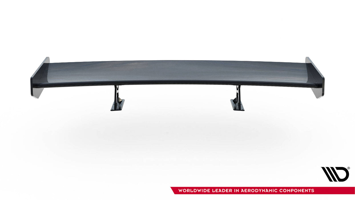 Maxton Design Carbon Spoiler With Internal Brackets Uprights + LED BMW 3 Coupe E46