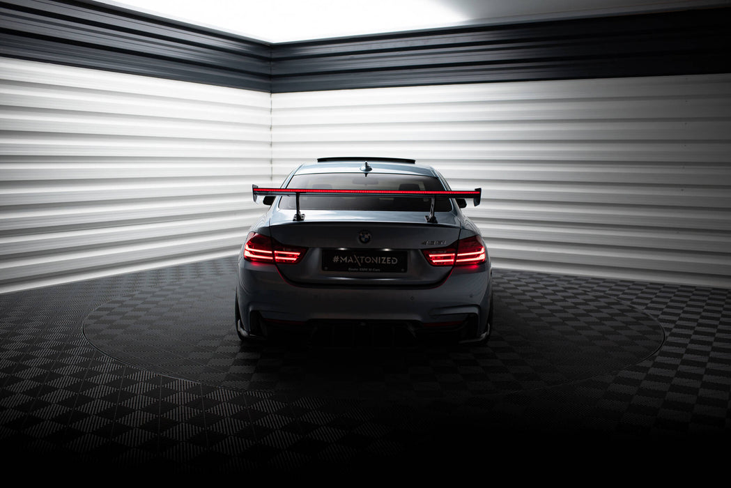 Maxton Design Carbon Spoiler With Internal Brackets Uprights + LED BMW 4 F32 / 4 F32 M-Pack Coupe