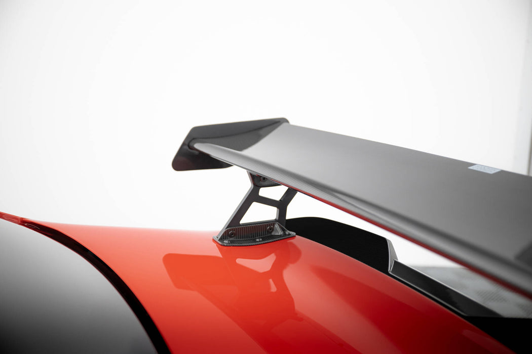 Maxton Design Carbon Spoiler With Internal Brackets Uprights + LED BMW M2 G87