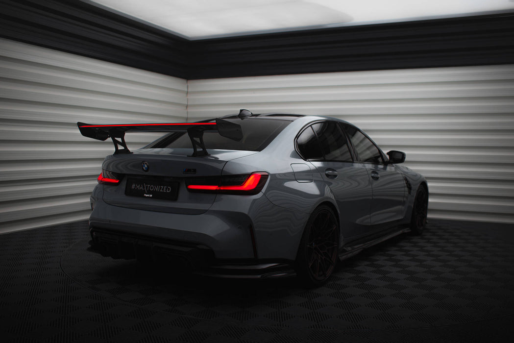 Maxton Design Carbon Spoiler With Internal Brackets Uprights + LED BMW M3 G80 / M340i G20 / 3 M-Pack G20 / 3 Standard G20
