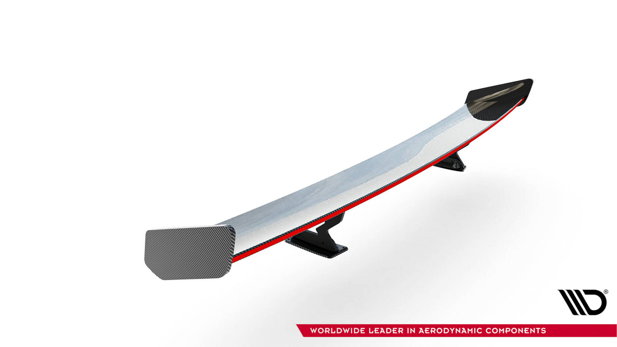 Maxton Design Carbon Spoiler With Internal Brackets Uprights + LED Chevrolet Camaro SS Mk6 Facelift